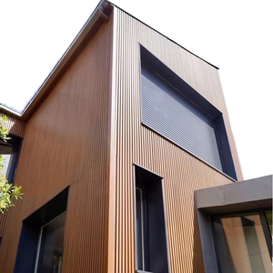 Panel de Pared WPC con Diseño Moderno de Rayas de Madera, Resistente a la Intemperie, Anticorrosión, Impermeable, Garantía de 5 Años, Marca AOLO para Comercio - Product Image 1