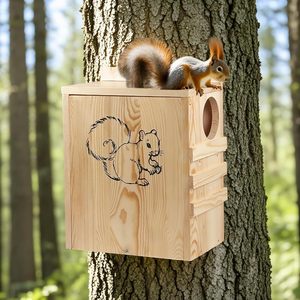 Bằng Gỗ Nhà Sóc Bên Ngoài Lồng Sóc Lồng Hộp Sóc Hộp Cho Bên Ngoài Nhà Chipmunk Cho Bên Ngoài - Product Image 2