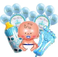 ילדים של ראשון יום הולדת בלוני תינוק ירח מלא אלומיניום בלוני תינוק מקלחת ספקי צד סיטונאי