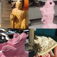 Máquina CNC de 5 Ejes con Mesa Rotatoria y Husillo Giratorio para Tallado de Objetos Cilíndricos y Cuboides, Esculturas 3D en Madera, Plástico y Espuma