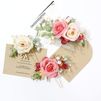 Yi Yage 330 Rosen-Seidenblumen Künstliche Blumen für Hochzeitskleider, Fotoshootings, Kopfschmuck, Haarnadeln, Braut- und Bräutigam-Ansteckblumen, Blumenstrauß in Rot