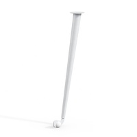Pieds de table réglables en hauteur en fer et acier modernes avec structure métallique pour bureau à domicile et bureau d'ordinateur