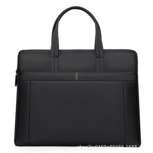 Porte-documents léger et minimaliste de grande capacité, imperméable, en tissu Oxford, pour ordinateur portable, pour les hommes d'affaires, en cuir fin - Product Image 4