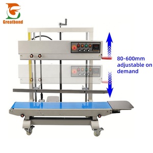 FR-1100 nhà máy bán buôn thương mại phim nhựa lớn lớn nặng túi đứng lên túi dọc niêm phong máy với máy in mã - Product Image 1