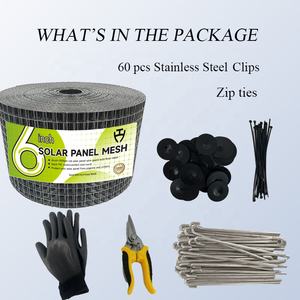 Gegalvaniseerd 6-inch gaas 1,3 mm diameter vogelnet, duurzaam zonnepaneel duivenwerend middel & duurzaam vogelwerend hek - Product Image 2