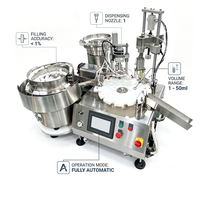 Machine de remplissage et de scellage entièrement automatique pour micro-liquides, à buse unique, pour flacons de 1 à 50 µL, idéale pour la distribution de réactifs de laboratoire