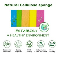 Ensemble de torchons en cellulose végétale gaufrée, biodégradables, réutilisables, colorés, pour le nettoyage domestique