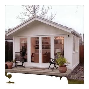 Hermosa <span class=keywords><strong>Casa</strong></span> <span class=keywords><strong>Prefabricada</strong></span> de Acero en Contenedor, Kits de Casas Prefabricadas de Bajo Costo para Hogar u Oficina, Elegante Cabaña Tipo Caravana - Product Image 1