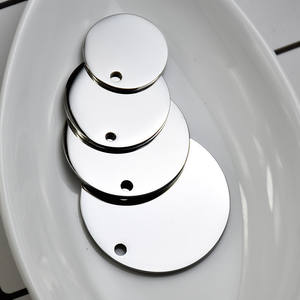 Ciondoli Targhetta Rotondi Grezzi da 15 18 20 25 30 35 40 mm in Acciaio Inossidabile per Incisione Laser e Personalizzazione - Product Image 5