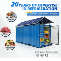 Cámara Frigorífica Solar Independiente de 40 pies con Compresor Daikin para Almacenamiento Comercial de Alimentos