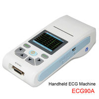 CONTEC ECG90A CE médical tactile EKG 12 plomb ecg machine EKG moniteur électrotélégraphe interprétation monocanal logiciel