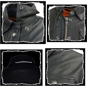 Veste chemise réversible pour femme en cuir 2025 MLL2600 cuir PU en peau de mouton véritable avec doublure amovible garniture réfléchissante - Product Image 6