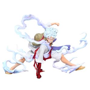 New <span class=keywords><strong>Haki</strong></span> 20cm One Pieces White Hair rufy Gear 5 Anime Figure Decoration Collection Statue Model Toys - Product Image 1