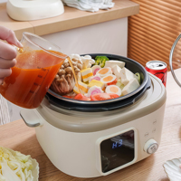 Cuisinière à pression électrique intelligente numérique multifonctionnelle 5L avec revêtement antiadhésif, cuve intérieure pour cuire le riz