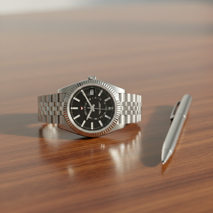 Reloj de pulsera para hombre, mecánico automático de lujo, serie con calendario, movimiento NH35, acero inoxidable, con esfera de agujas - Product Image 5