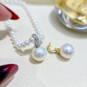 WENCHI - Colgante de Plata de Ley S925, Accesorios para Hacer Joyas, Hebilla Vacía para Collar de Jade con Cuentas de 9-13 mm, 10357 Dijes de Diamantes - Product Image 3