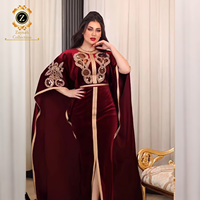 Robe de soirée Zaynab, robe abaya plissée faite à la main, designs turcs, nouvelles arrivées, dernière robe de soirée Dubai Jalabiya