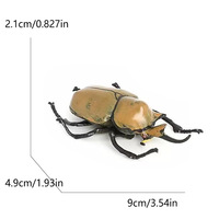 Modèle d'insecte animal de simulation Licorne Fée Grand Ver de Poche Longue Halberd Dragon Fin Ornements à Cinq Cornes Jouet en Plastique 4-6 ans