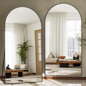 Espejo <span class=keywords><strong>de</strong></span> <span class=keywords><strong>Cuerpo</strong></span> <span class=keywords><strong>Entero</strong></span> Arqueado <span class=keywords><strong>para</strong></span> Montar en la Pared - Marco <span class=keywords><strong>de</strong></span> Aleación <span class=keywords><strong>de</strong></span> Aluminio <span class=keywords><strong>de</strong></span> Alta Definición - Espejo <span class=keywords><strong>de</strong></span> <span class=keywords><strong>Cuerpo</strong></span> <span class=keywords><strong>Entero</strong></span> <span class=keywords><strong>para</strong></span> Dormitorio o Sala <span class=keywords><strong>de</strong></span> Estar - Product Image 1