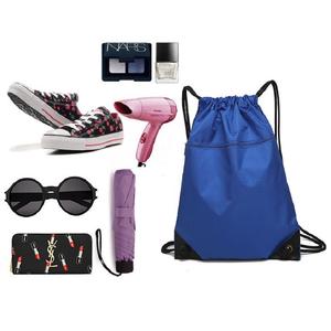 Hot Sale Waterproof <b>Drawstring</b> Backpacks Bag 210d Polyester Sports Fitness hiking Custom Logo Large Capacity <b>Drawstring</b> Bag - Product Image 3