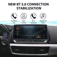 MOOKAKA-Reproductor de vídeo multimedia con navegación GPS, unidad principal en el tablero, radio de coche, estéreo, 2DIN, para Mazda 2012-2015, Android 13