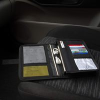 Porte-documents en cuir pour voiture, sac de rangement pour papiers de véhicule, manuels, assurance et immatriculation