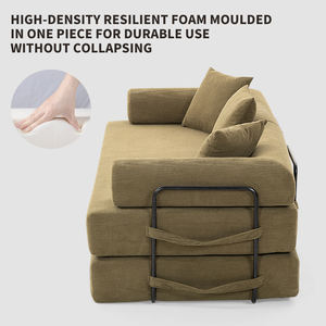 Futon Sofa Bed Convertible Folding Chair Bed Sleeper <strong>Mattress</strong> <strong>Fold</strong> <strong>Out</strong> Comfy Lounge Futon Sofa Bed for Living Room - Product Image 5