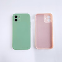 Coque de Téléphone Antichoc en Silicone TPU Souple Mat avec Intérieur Microfibre pour iPhone et Samsung S24 S23