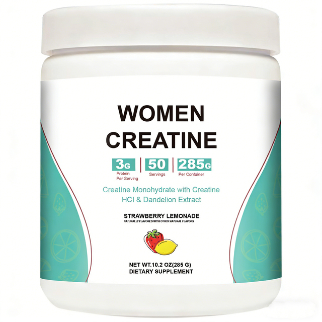 OEM Women Sports Nutrition Creatine Monohydrate Powder Supplement for Adult Immune Support Energy Management Natural Health Food