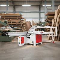 Scie à table horizontale robuste de 3,2 m avec moteur de 5,5 kW, profil en aluminium haute résistance, mesure automatique pour le travail du bois (planches/panneaux)