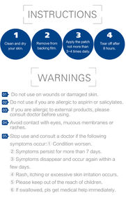 Produits tendances patchs de soulagement de la douleur longue durée 6 pièces/sac MQ personnaliser patch anti-douleur - Product Image 4