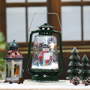 <span class=keywords><strong>Farola</strong></span> de nieve navideña para hombre, luz led de mesa musical iluminada, linterna para nieve y navidad - Product Image 2