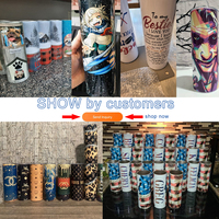 Tasse de 20 oz isolée à double paroi avec logo personnalisé tasse vierge de sublimation 20 oz gobelets à café en acier inoxydable avec paille et couvercle