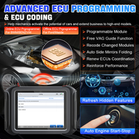XTOOL X100MAX Outil de Diagnostic Automobile Informatique et Programmeur de Clés à Distance pour Toutes Clés Perdues avec FCA
