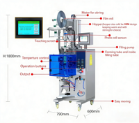 Machine d'emballage automatique VFFS pour bâtonnets de miel, liquides, ketchup, pâte de tomate, confiture, sauce, mayonnaise en sachet
