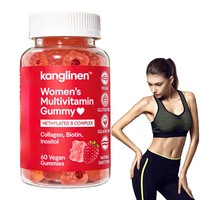 Multivitamines gommeuses sans sucre pour femmes, pour la beauté quotidienne, l'énergie, la santé intime et hormonale, et un soutien immunitaire renforcé