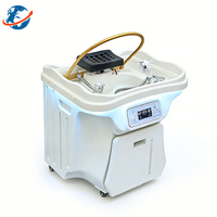 En stock : Lit de massage Headspa avec réservoir d'eau pour salons de beauté, chauffage, cycle d'eau, vapeur, sans plomberie, portable pour cliniques