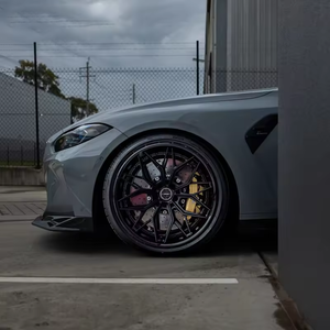 Jantes de voiture forgées en deux parties personnalisées de 17, 18, 19, 20, 21, 22, 23, 24 pouces, 5x114.3, 5x112, en alliage noir et gris pour <span class=keywords><strong>BMW</strong></span> F80 F82 M8 M3 M4 M5 X5 <span class=keywords><strong>Z4</strong></span> - Product Image 5