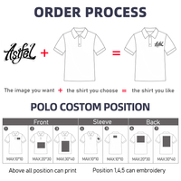 Nouveau logo personnalisé chemises de serveur à manches courtes uniforme Polo Unisexe T-shirts Polos