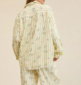 Women's Cloud Cotton Sleepwear Two Piece Korean Fashion Pyjamas Spring Home Clothes Turn-down Collar Long-sleeve Night Wear - Product Image 2