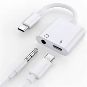 Adattatore <span class=keywords><strong>USB</strong></span> Type C a 3,5mm con Capacità di Ricarica, 2 Porte, Compatibile con Telefoni/Computer/Altoparlanti/<span class=keywords><strong>Auto</strong></span>, Materiale ABS, Garanzia 12 Mesi - Product Image 1