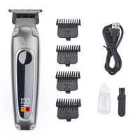 Barber professionnel sans fil 0mm zéro écart sculpture découpeuse tondeuse à cheveux tondeuses
