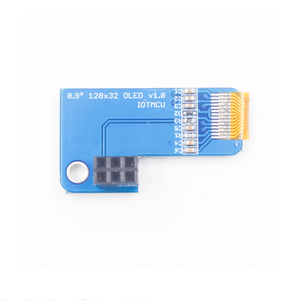 โมดูล PiOLED จอแสดงผล OLED สีน้ำเงินขนาด 0.91 นิ้ว I2C <span class=keywords><strong>SSD1306</strong></span> สำหรับ Raspberry Pi OLED ความละเอียด 128x32 - Product Image 3
