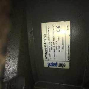 Ebmpapst Radial <b>Fan</b> W2D270 EA32 02 400V 50Hz 105W 2700Rpm Industrial Use - Product Image 1