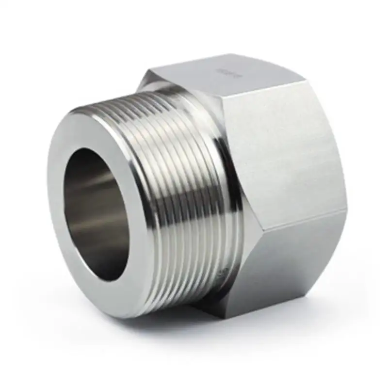 Stainless Steel NPT Thread Forged Tube Fittings 1/2" Male NPT Metric Reducing Bushing