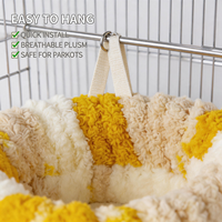 Nid chaud pour perroquet, nid en peluche léger pour oiseaux, nid de couchage pour perruches, perruches à bec rouge et calopsites en hiver
