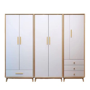 <span class=keywords><strong>Armoire</strong></span> en bois massif durable pour <span class=keywords><strong>chambre</strong></span> nordique, petit appartement, maison, <span class=keywords><strong>chambre</strong></span> d'enfant, meuble de rangement pratique à grande capacité - Product Image 3