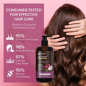 Private Label Natural Sulphate Free Strengthens Rosemary Red <strong>Onion</strong> Regrowth Hair Growth <strong>Shampoo</strong> and Conditioner Set Custom OEM - Product Image 5