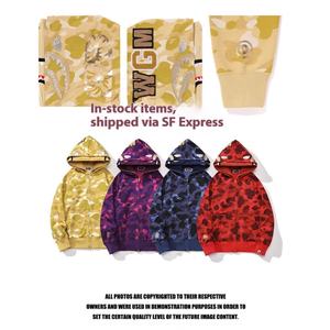 Sweat à Capuche Homme 2024 Bappes Personnalisé Singe, Double Capuche Confortable Décontracté avec Fermeture Éclair et Motif Dessin Animé pour l'Automne - Product Image 1