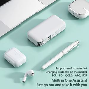 Portable High Capacity 10000mAh Travel Power Bank Fast Charging Dual USB Type-C Wall <b>Plug</b> <b>Adapter</b> US AU EU UK Mini USB Input - Product Image 3